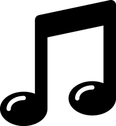 Big Quaver Engraving Svg Design, Free Vectors File